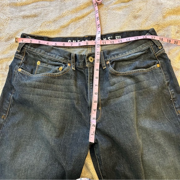 Guess blue men's Cliff boot cut jeans Size 36 - Picture 9 of 10